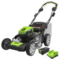 80V Cordless 21" Self-Propelled Brushless Lawn Mower | Greenworks