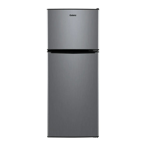 4.6. Cu ft Two Door Mini Refrigerator with Freezer, Stainless Steel