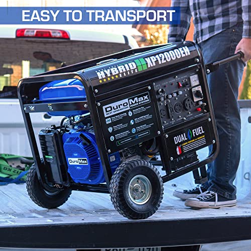 XP12000EH Dual Fuel Generator - 12,000W Gas/Propane, 457cc 4-Stroke Engine, EPA/CARB Compliant