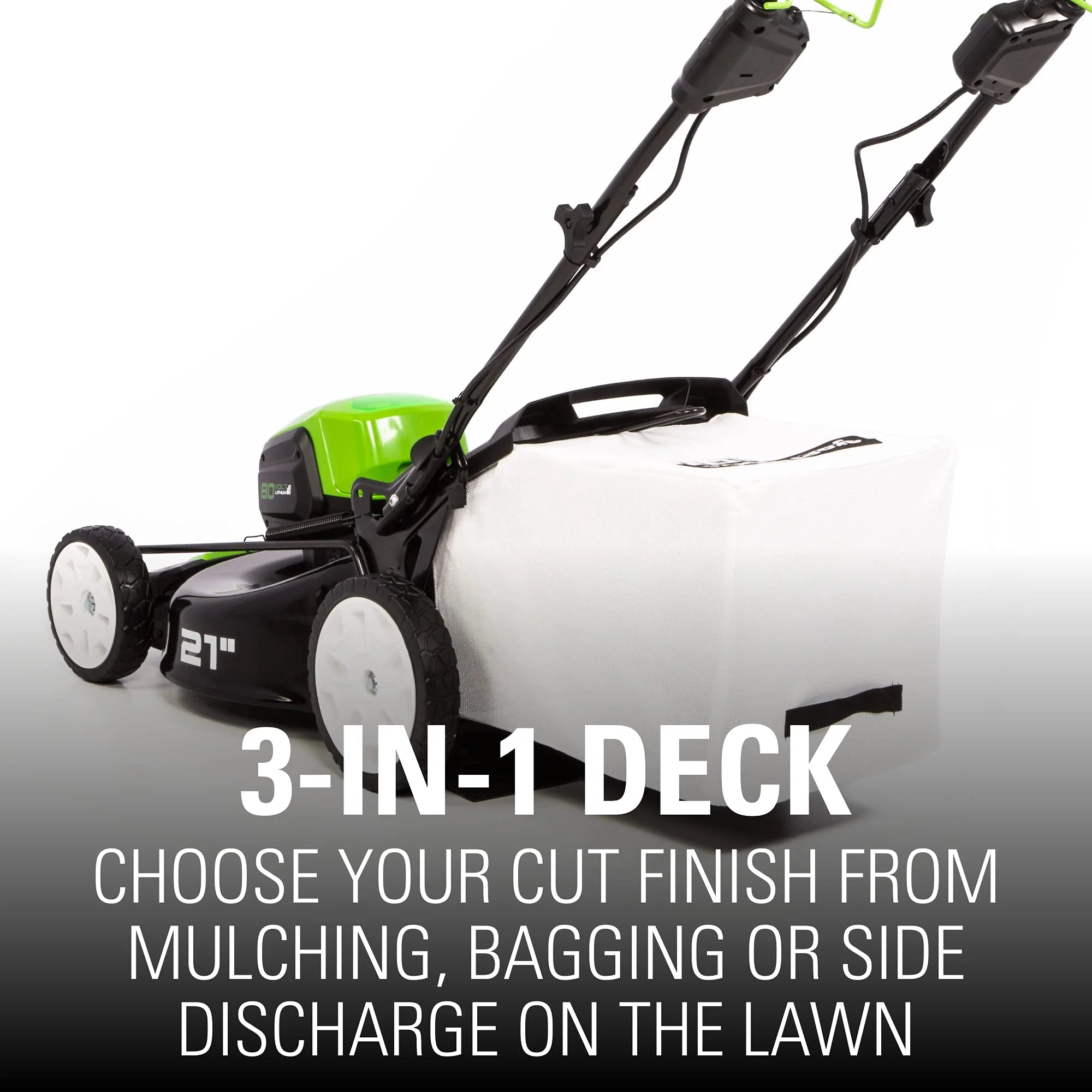 80V Cordless 21" Self-Propelled Brushless Lawn Mower | Greenworks