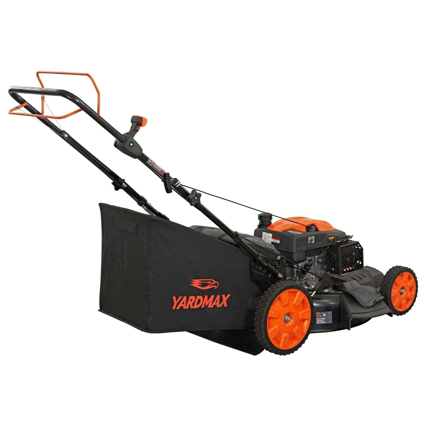 YG2860 22" 201cc 3-in-1 Gas Self-Propelled Lawn Mower with CVT and High Wheels
