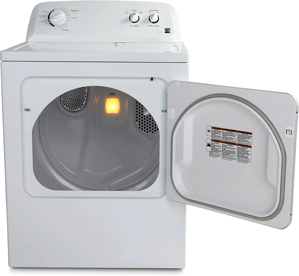 29" Front Load Electric Dryer with Wrinkle Guard and 7.0 Cubic Ft. Total Capacity, White