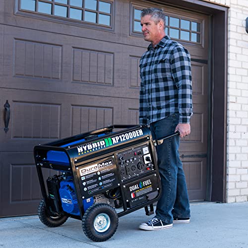XP12000EH Dual Fuel Generator - 12,000W Gas/Propane, 457cc 4-Stroke Engine, EPA/CARB Compliant
