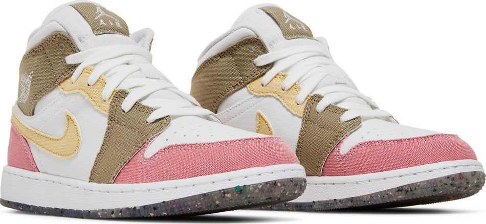 Air Jordan 1 Mid SE GS  Pastel Grind  DJ0338-100