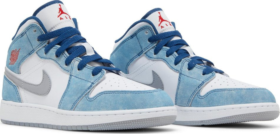 Air Jordan 1 Mid SE GS  French Blue  DR6235-401