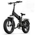 Buddy Pro 750W Foldable Electric Bike, 20" Fat Tire, 48V 13Ah Battery, Dual Suspension, LCD Display, Black