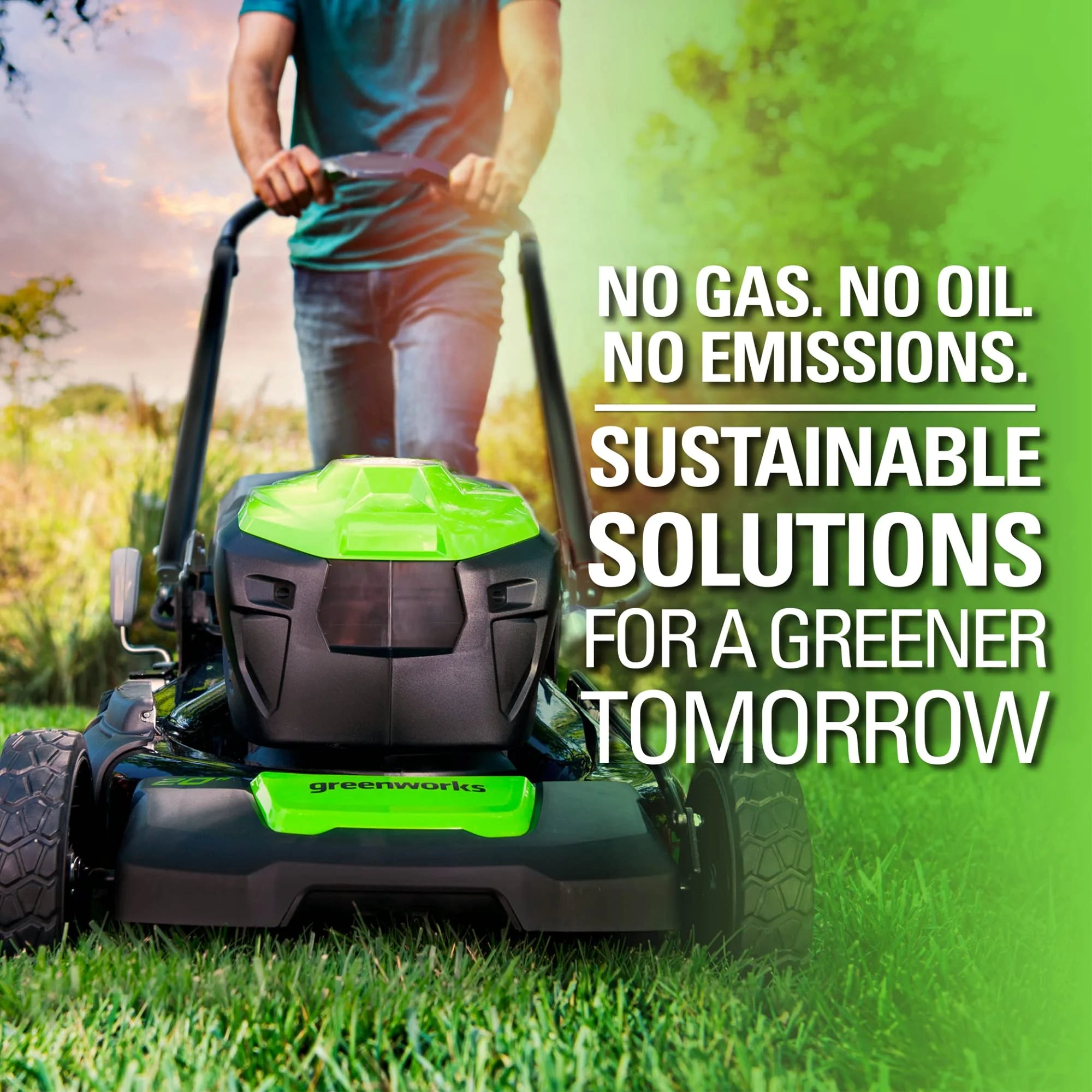 80V Cordless 21" Self-Propelled Brushless Lawn Mower | Greenworks