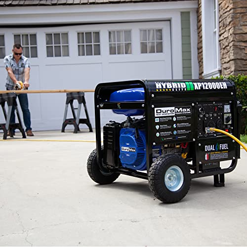 XP12000EH Dual Fuel Generator - 12,000W Gas/Propane, 457cc 4-Stroke Engine, EPA/CARB Compliant