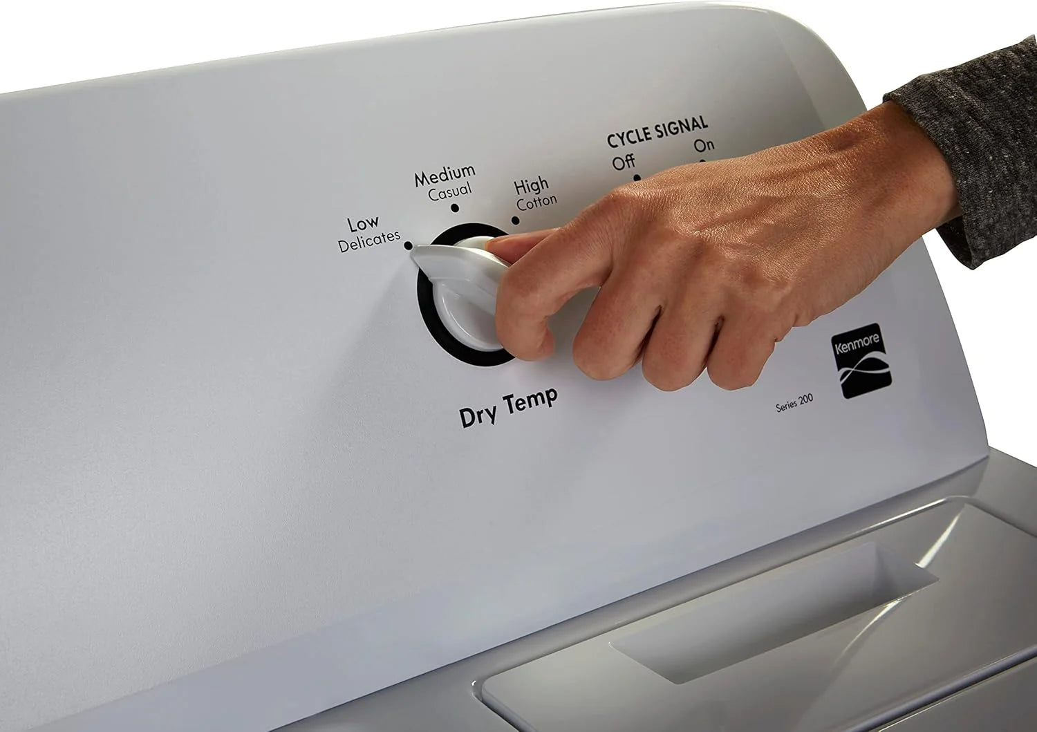 29" Front Load Electric Dryer with Wrinkle Guard and 7.0 Cubic Ft. Total Capacity, White