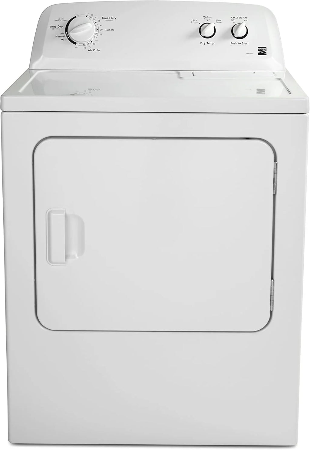29" Front Load Electric Dryer with Wrinkle Guard and 7.0 Cubic Ft. Total Capacity, White