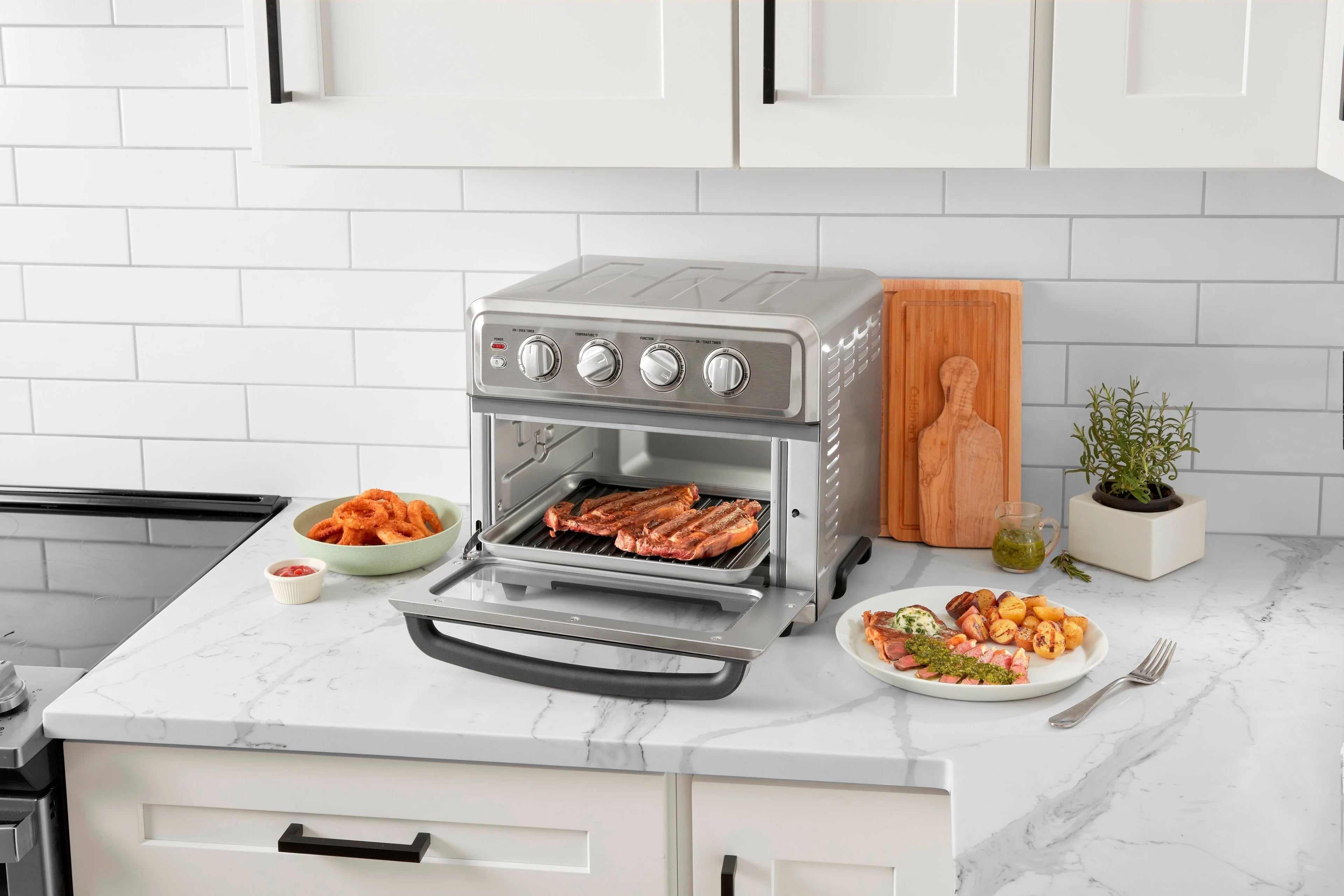 Cuisinart - Air Fryer Toaster Oven with Grill - Stainless Steel