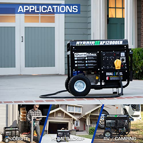 XP12000EH Dual Fuel Generator - 12,000W Gas/Propane, 457cc 4-Stroke Engine, EPA/CARB Compliant