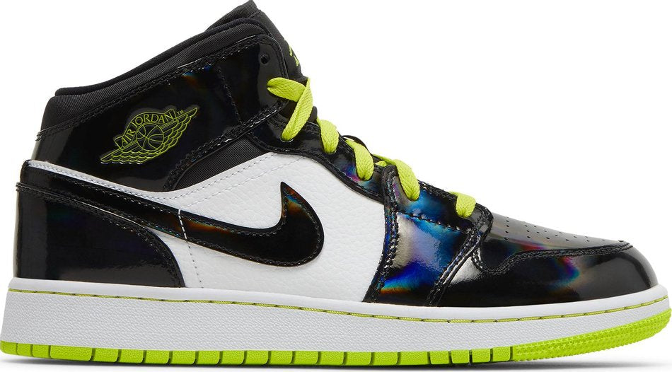 Air Jordan 1 Mid SE GS  Black Cyber  BQ6931-003