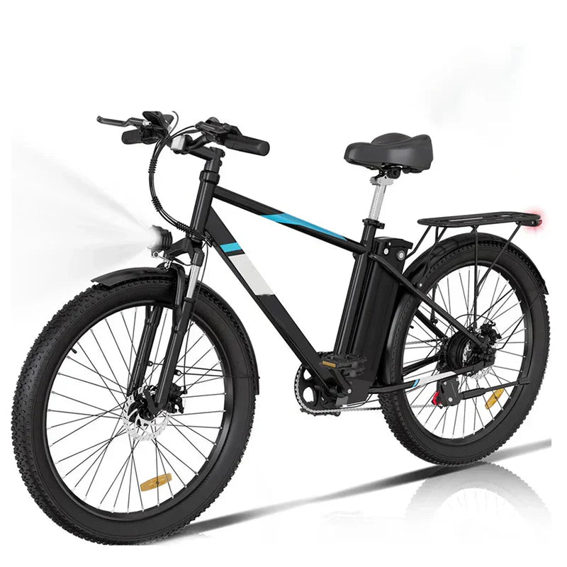 BK3M 500W Electric Bike, 26"x3.0", 36V/15Ah, Shimano 7-Speed, Carbon Steel, IP54 Waterproof