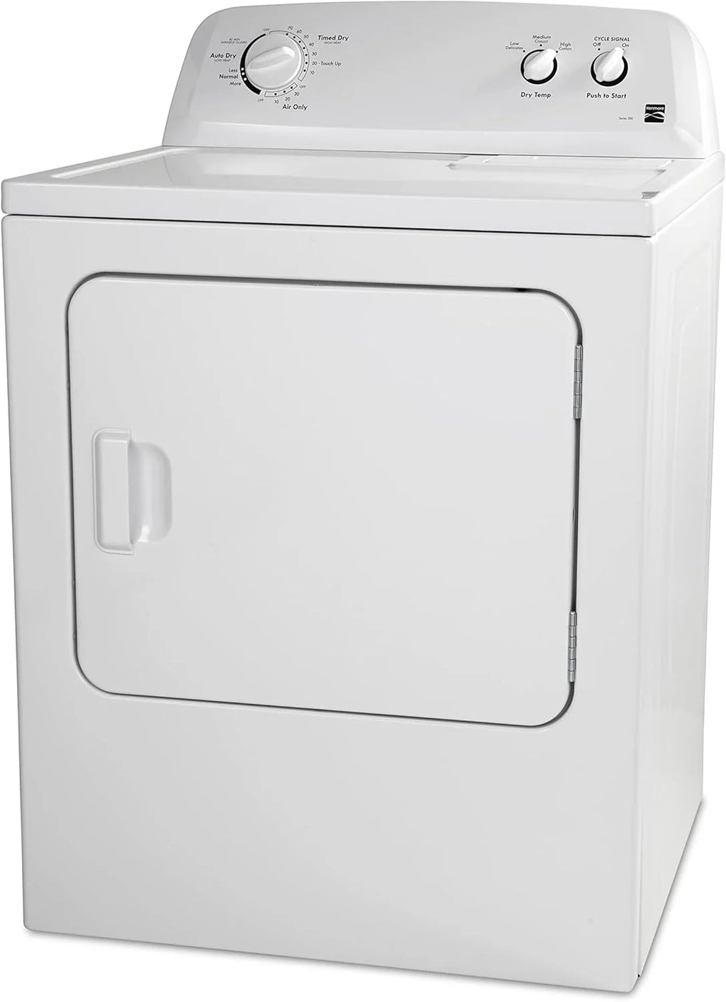 29" Front Load Electric Dryer with Wrinkle Guard and 7.0 Cubic Ft. Total Capacity, White