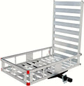 80779 Aluminum Hitch Mount Cargo Carrier with 47" Long Ramp, 1 Pack