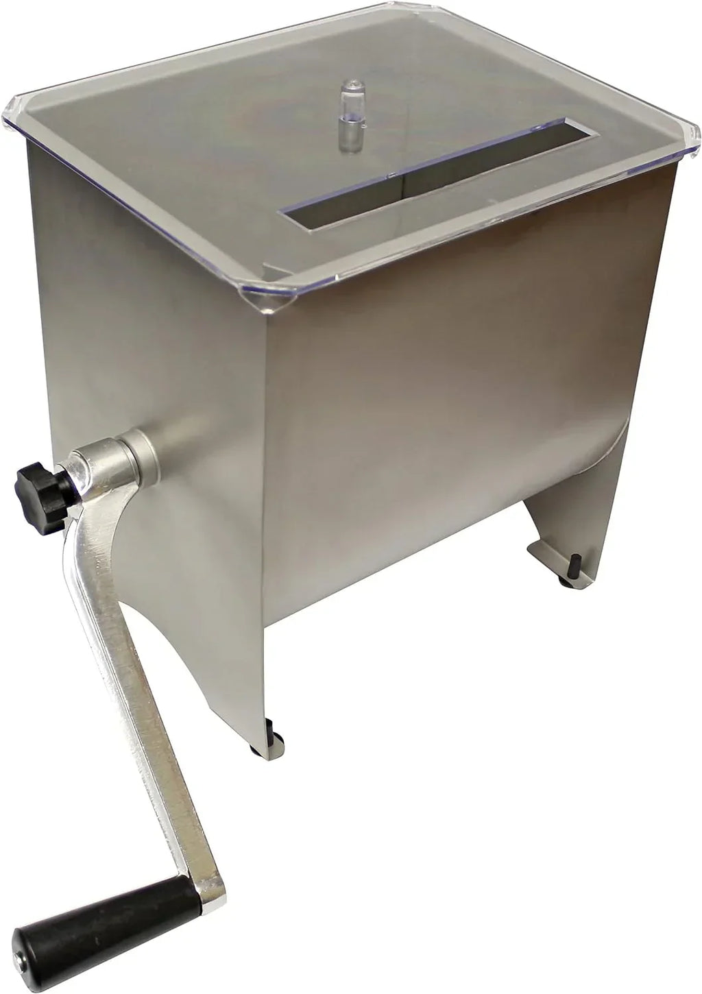 Manual Meat Mixer - 20 lb Sausage Mixer Machine with Lid, Ideal for Ground Beef Processing