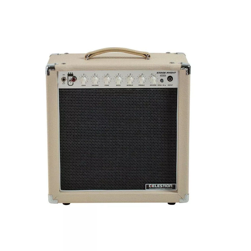 Stage Right by Monoprice 15-Watt 1x12 Guitar Combo Tube Amp with Celestion Speaker and Spring Reverb