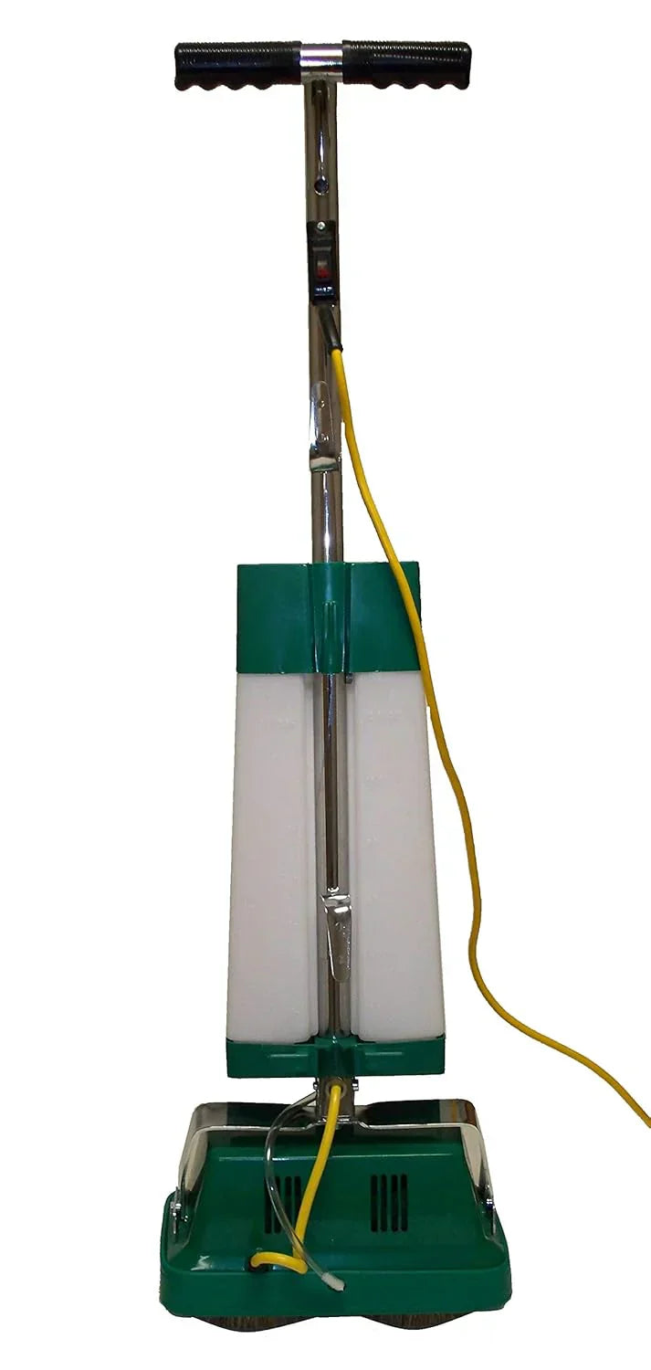 BGFS5000 Portable Floor Scrubber & Polisher, 12" Cleaning Path, 4.2 Amp Motor, White/Green