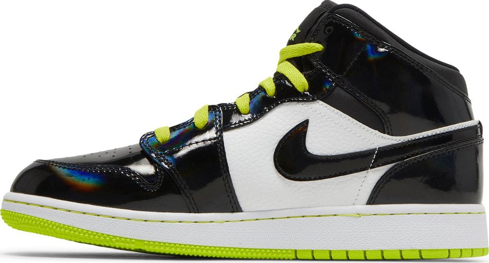 Air Jordan 1 Mid SE GS  Black Cyber  BQ6931-003