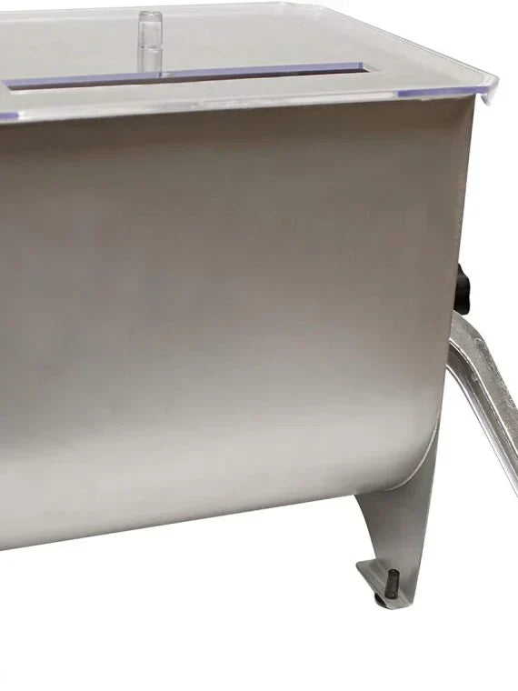 Manual Meat Mixer - 20 lb Sausage Mixer Machine with Lid, Ideal for Ground Beef Processing
