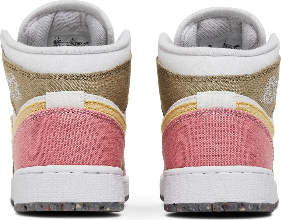 Air Jordan 1 Mid SE GS  Pastel Grind  DJ0338-100
