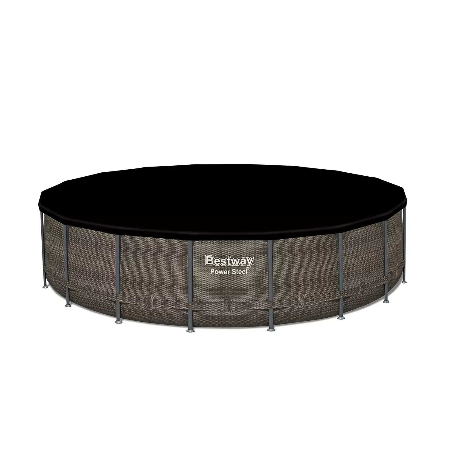 Bestway Power Steel Round Above Ground Pool Set, 18' x 48